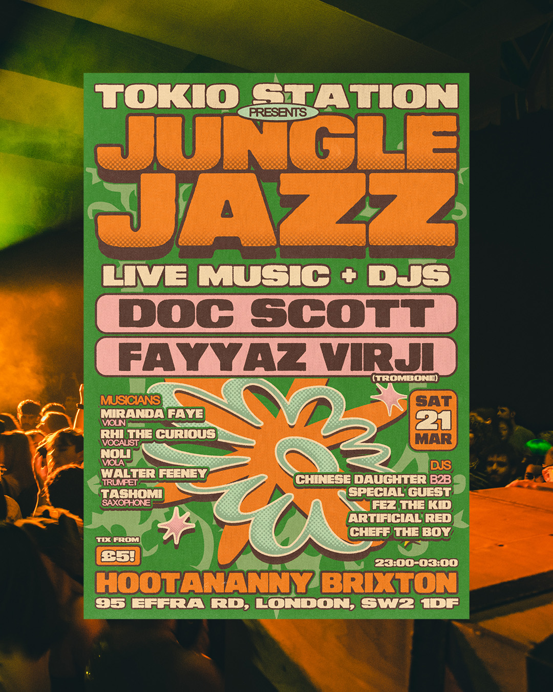 Tokio Station presents: 'JUNGLE JAZZ' with Doc Scott + Fayyaz Virji
