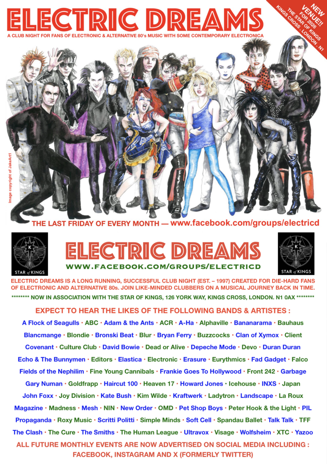 ELECTRIC DREAMS NEW YEAR'S EVE PARTY (electronic / alternative music club night)