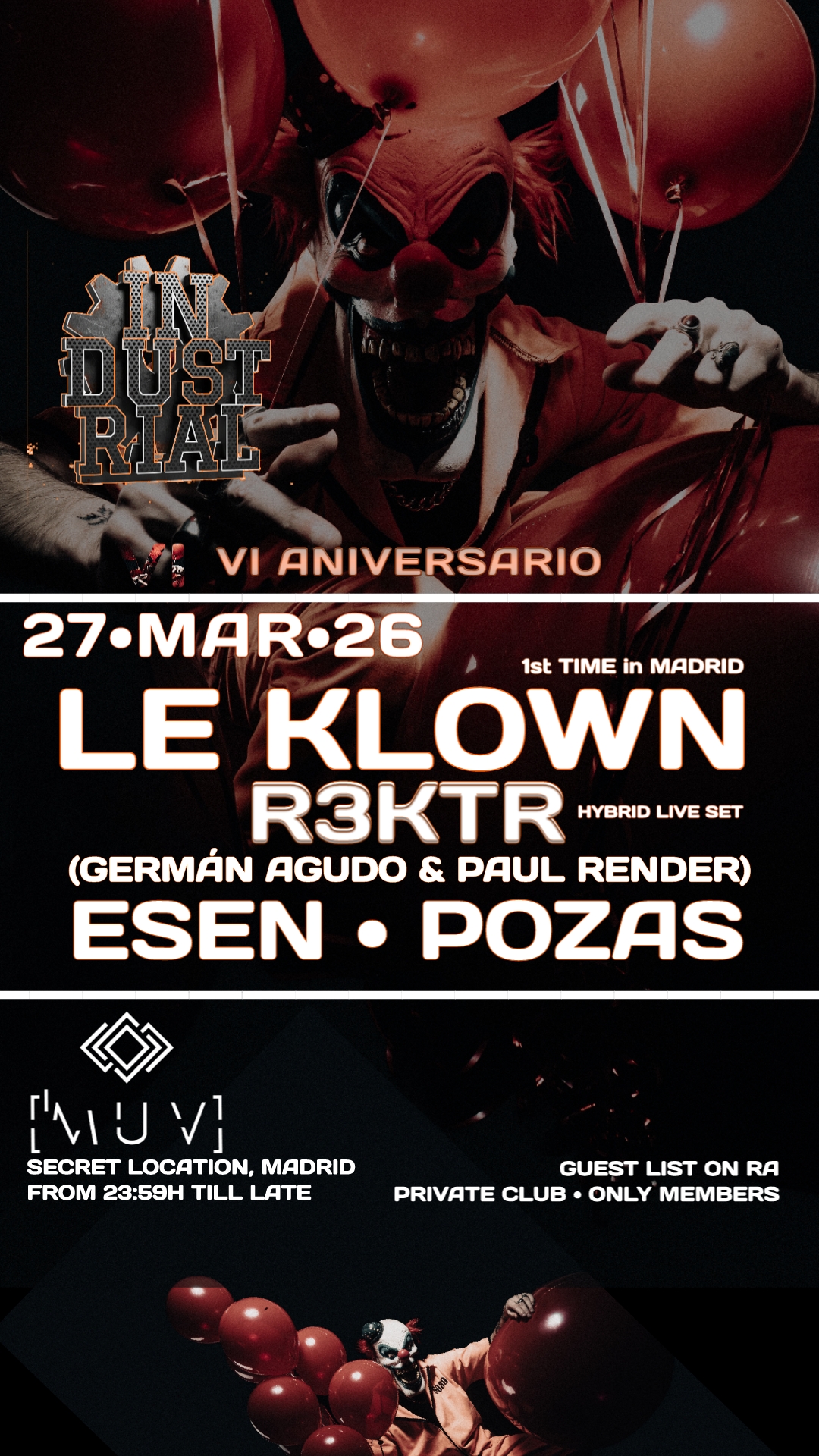 Industrial Mad (LE KLOWN) VI Aniversario