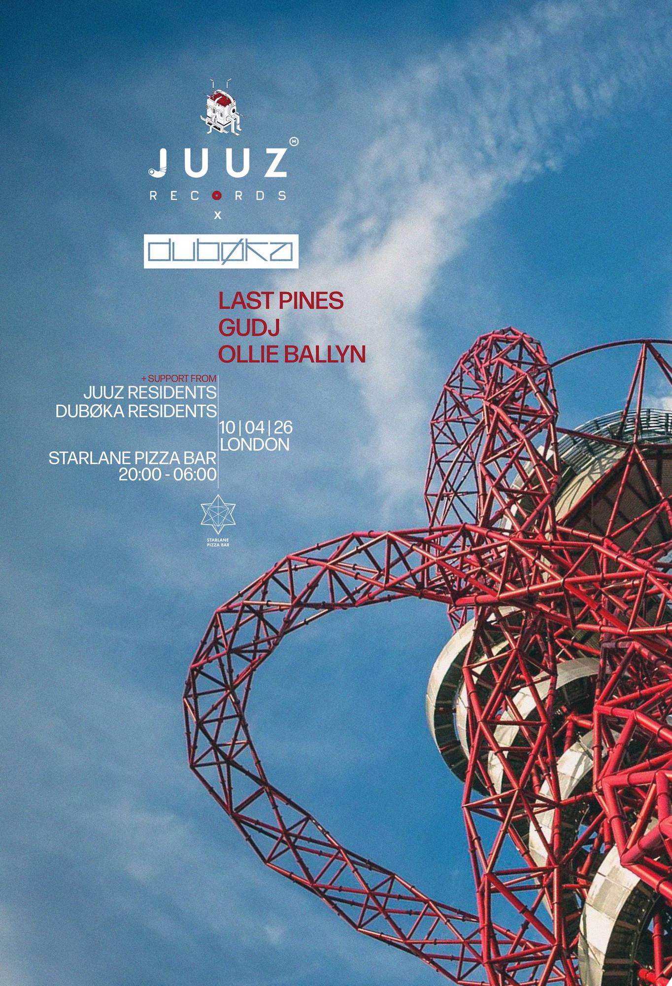 Duboka Records x Juuz Records at Starlane Pizza London