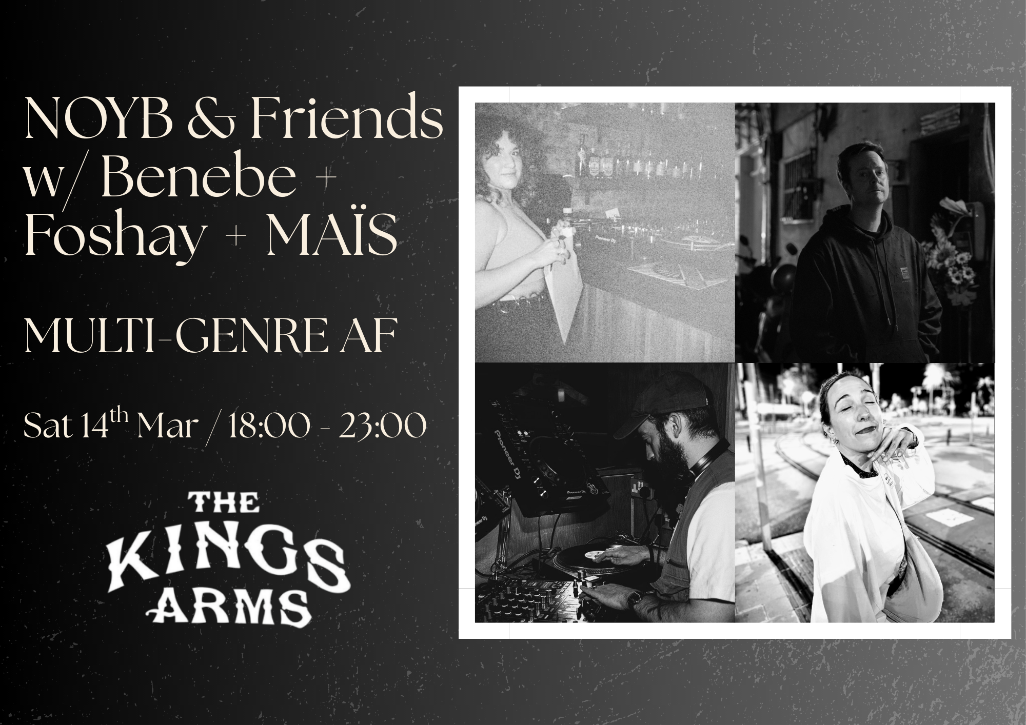 NOYB & Friends: Benebe, Foshay & MAÏS [14.03.2026]