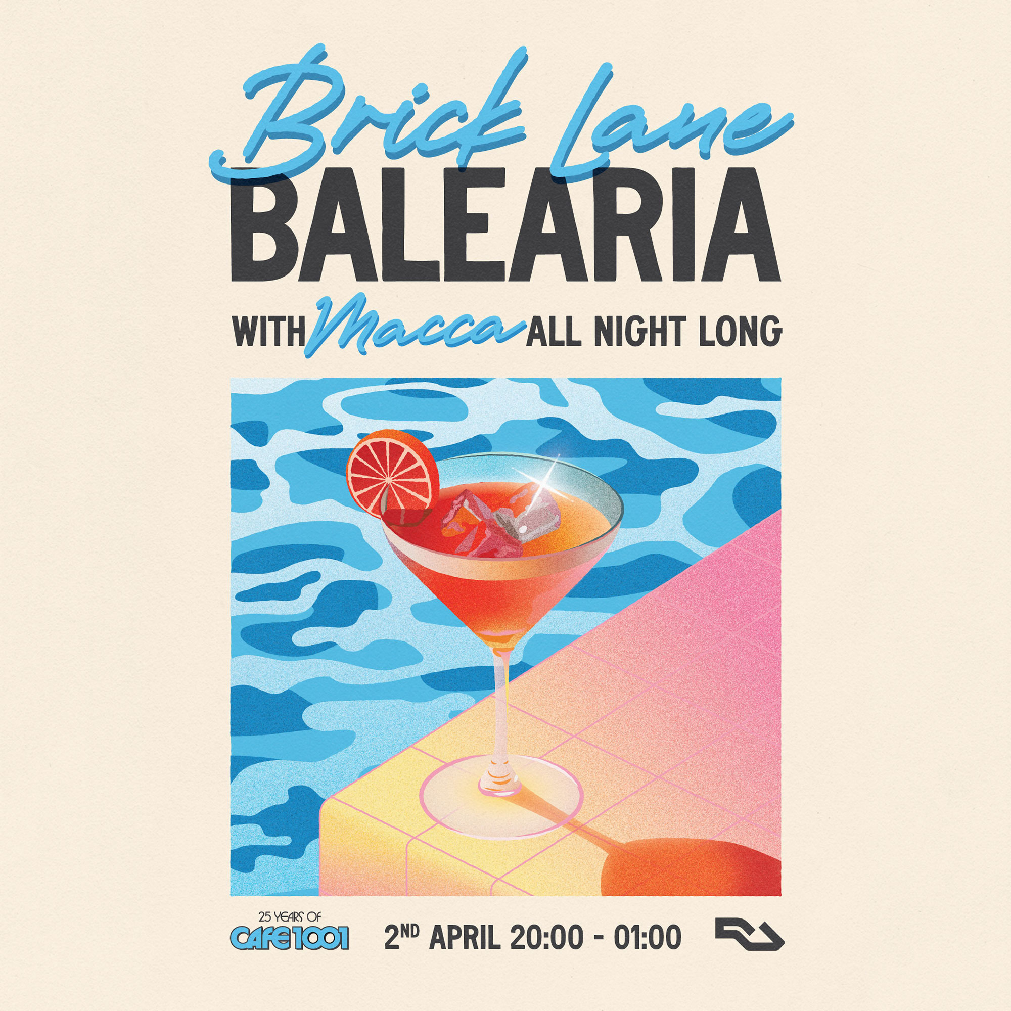 25 Years of 1001: Brick Lane Balearia with Macca (All Night Long)