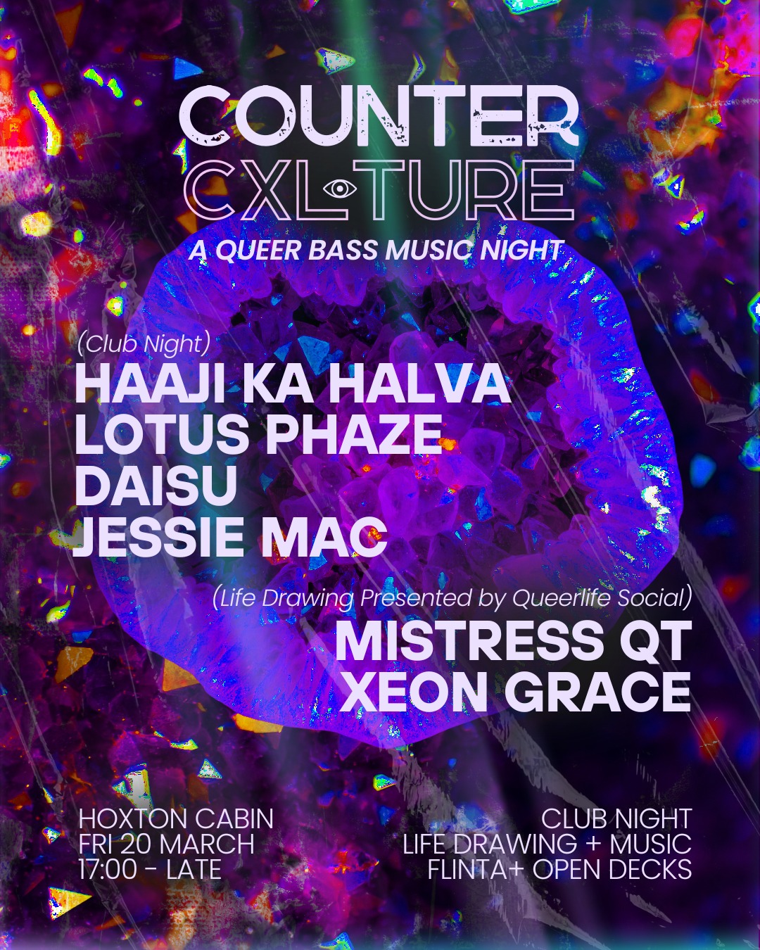 CounterCxlture: A Queer Bass Clubnight with Life Drawing Session
