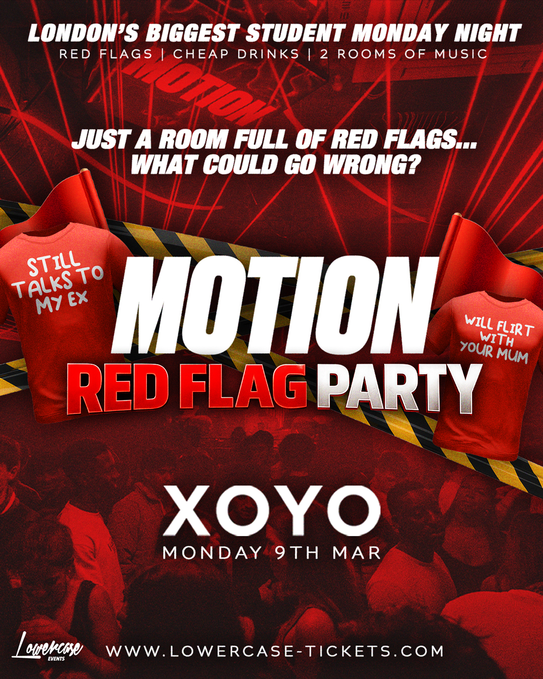 MOTION Every Monday - RED FLAG PARTY