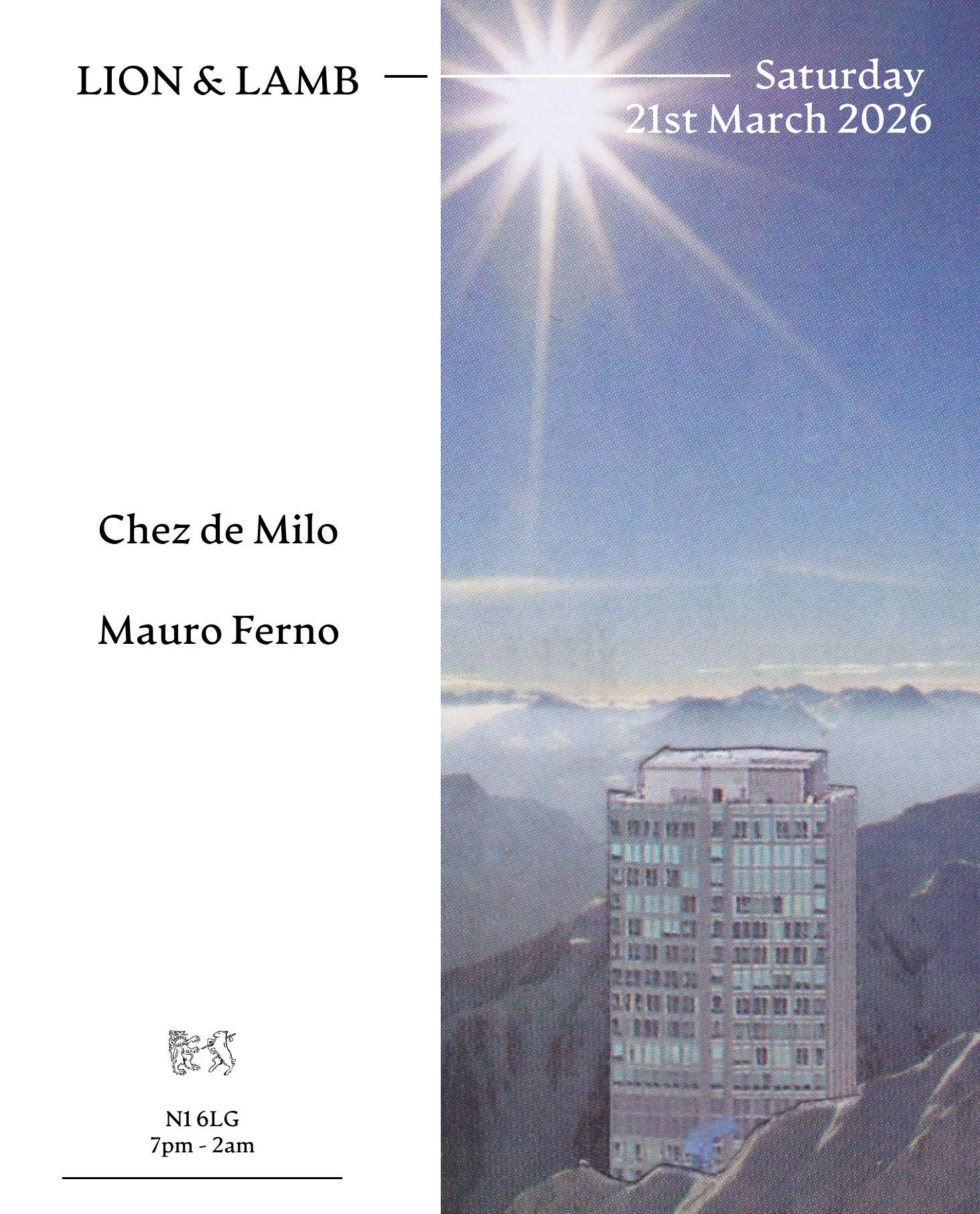 Lion & Lamb with Chez de Milo + Mauro Ferno