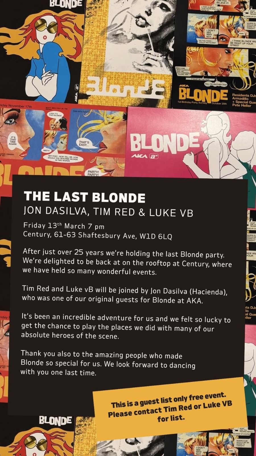 The last Blonde party