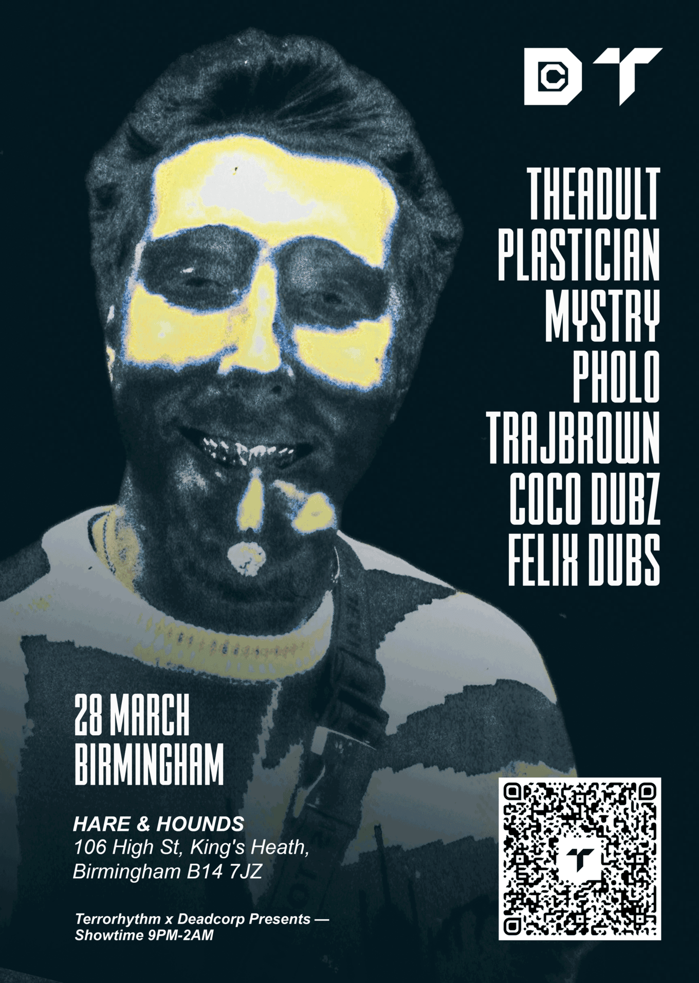 Terrorhythm X DeadCorp presents: TheAdult Live, Plastician, Mystry, Pholo & More