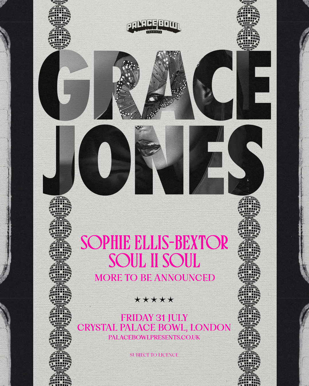 Palace Bowl presents - Grace Jones
