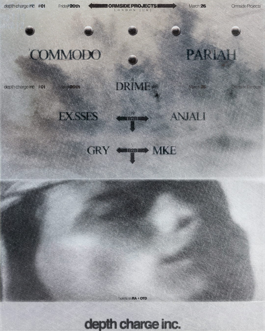 depth charge inc. o1 - Commodo / Pariah / Drime / ex.sses B2B ANJALI / GRY X MKE