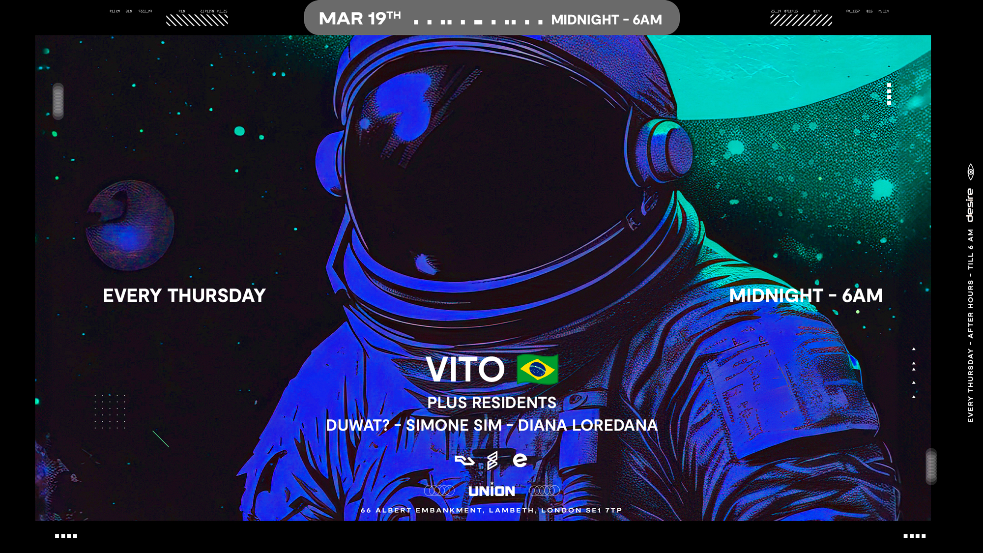 DESIRE - Weekly Thursday After Party - VITO