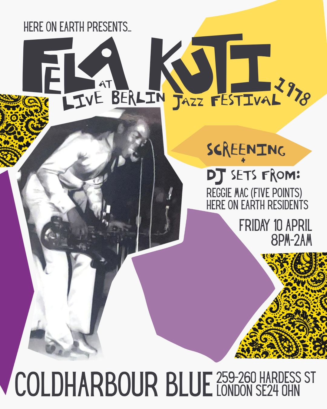 Fela Kuti Live in Berlin '78 - Screening and Dance