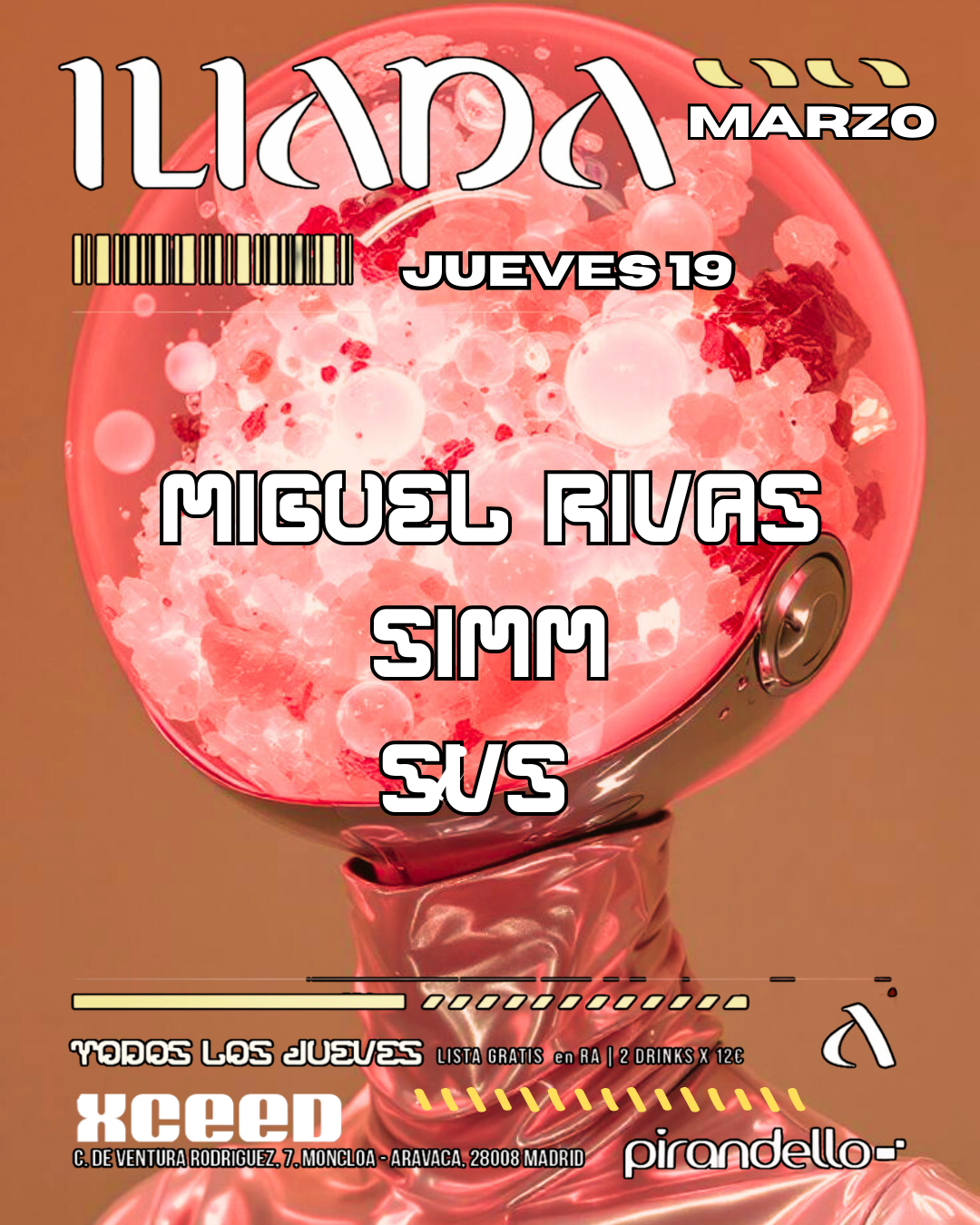 ILIADA CLUB + Miguel Rivas + SIMM + SVS