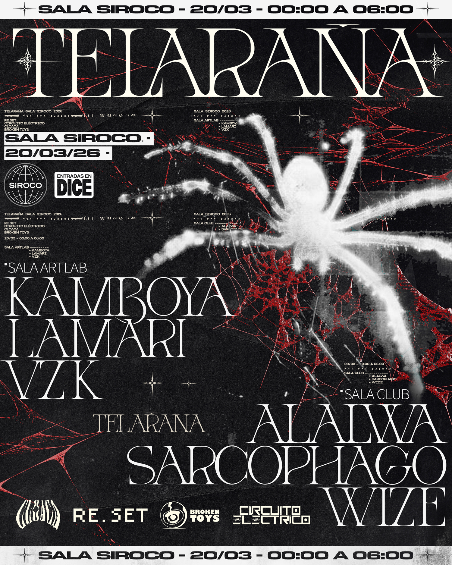 Telaraña con alalwa / Kamboya / Lamari / Sarcophago / VZK / Wize