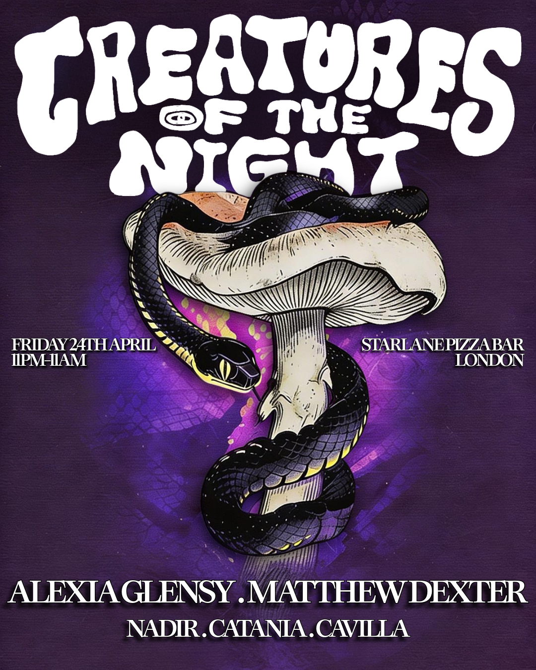 Creatures of the Night presents Alexia Glensy & Matthew Dexter