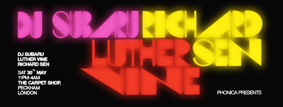 Phonica presents: Richard Sen, DJ Subaru: Carpet Shop
