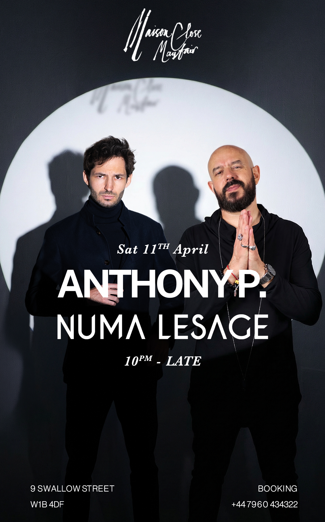 Maison Close Mayfair present: Anthony P. x Numa Lesage