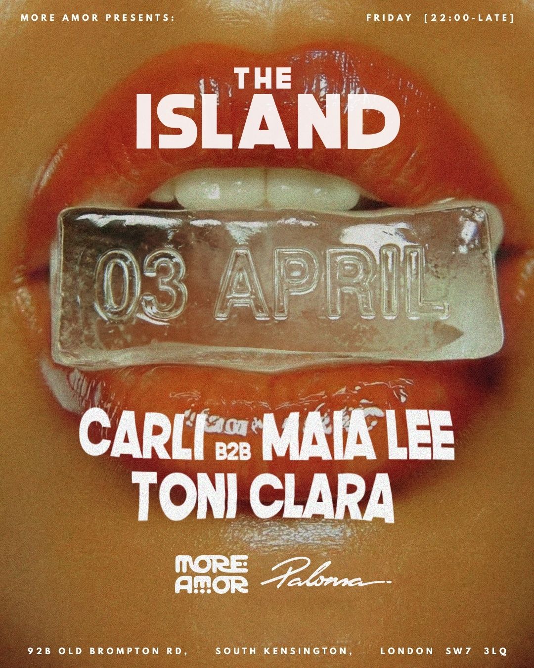 The Island by More Amor. London 3rd April 2026