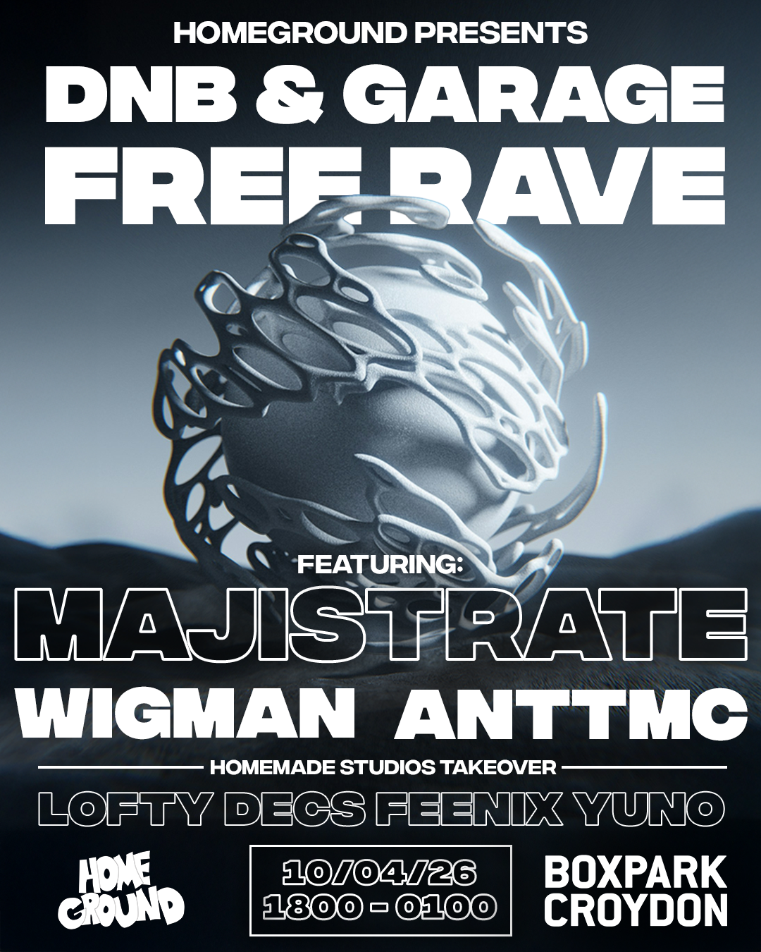 DNB & Garage Boxpark FREE RAVE ft Majistrate, Wigman