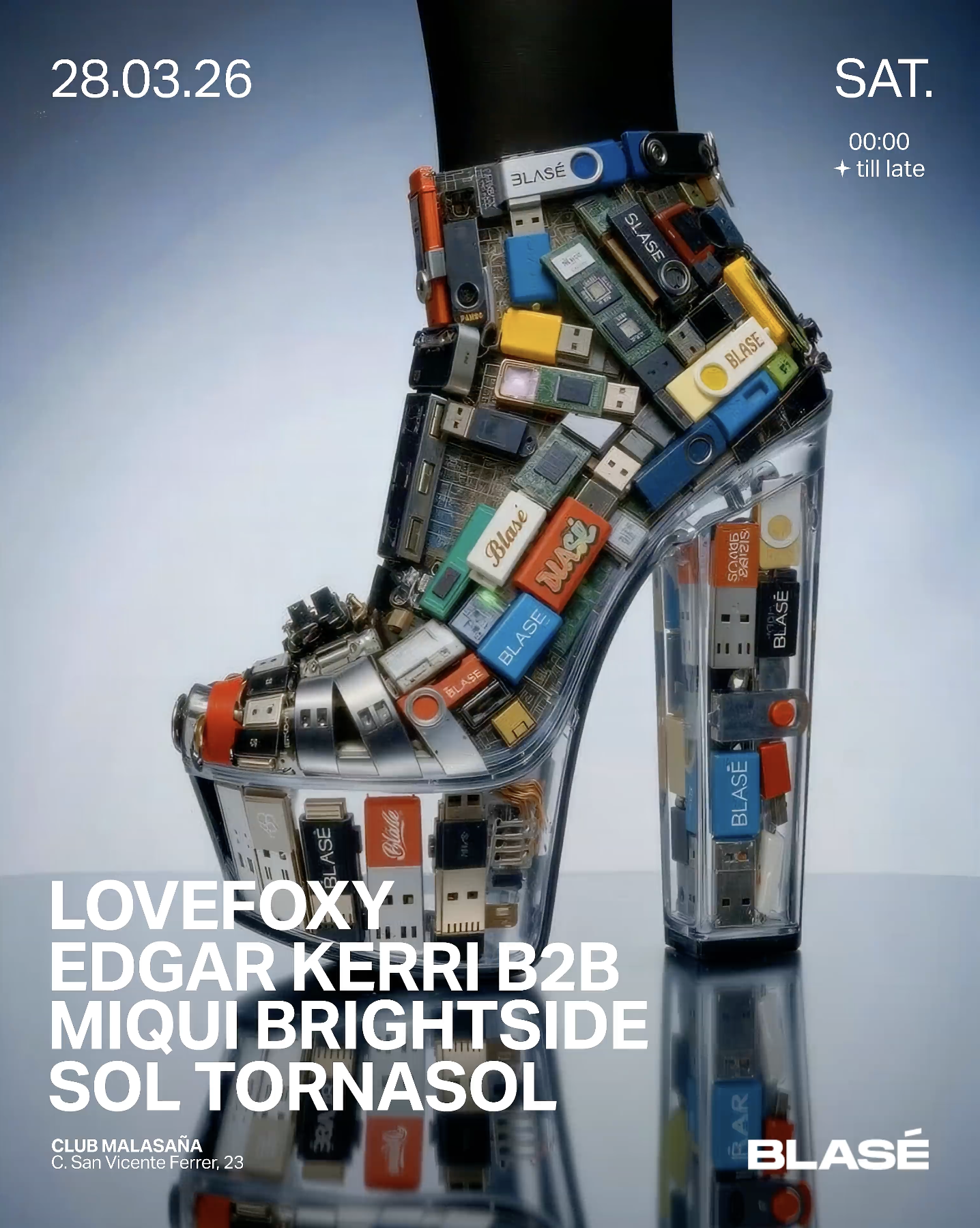 Blasé feat. LOVEFOXY, Sol tornasol, EDGAR KERRI b2b Miqui Brightside