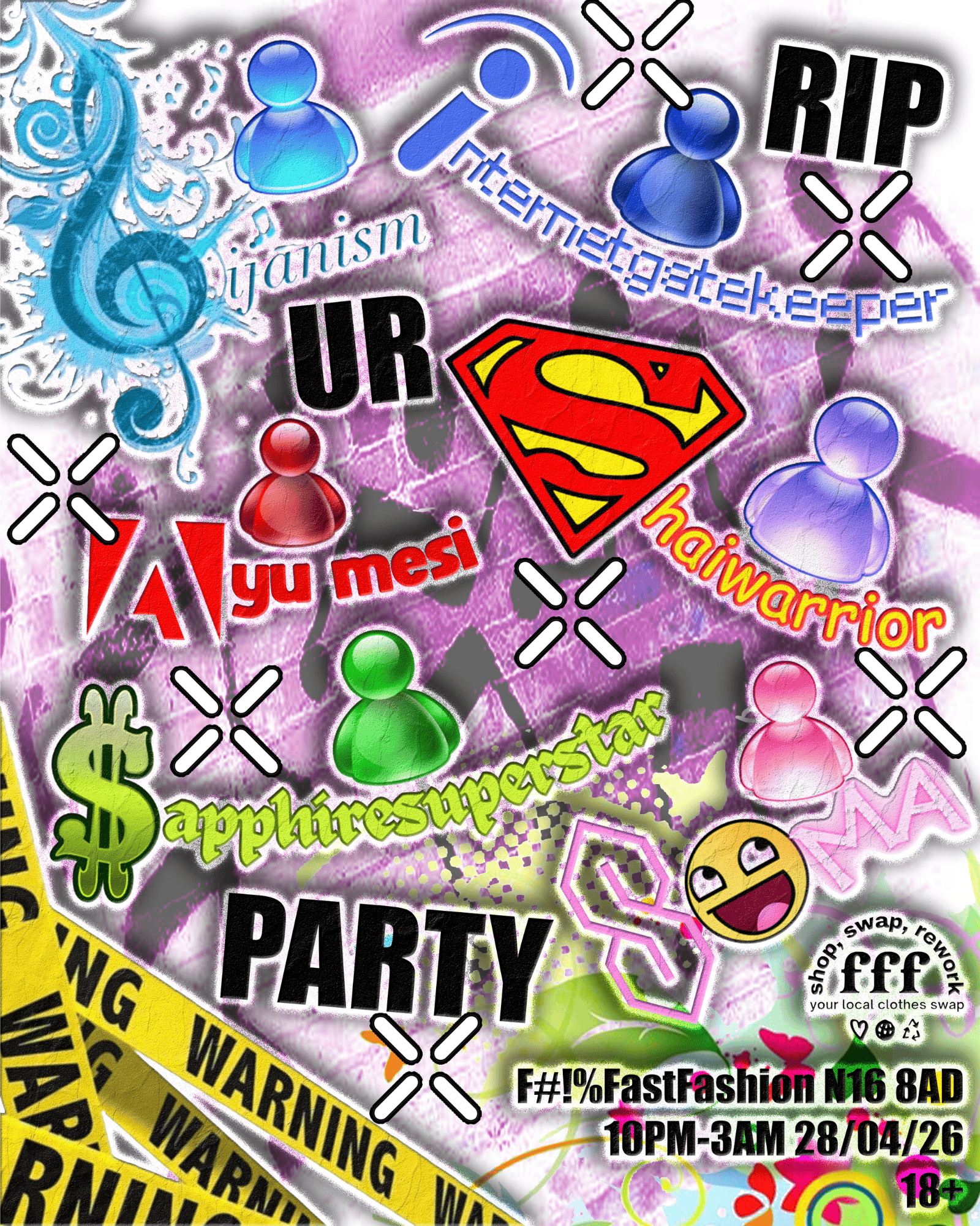 RIP ur party x FFF: #SWAG