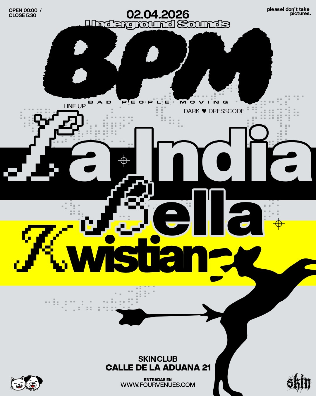 BPM: LA INDIA + BELLA + KWISTIAN