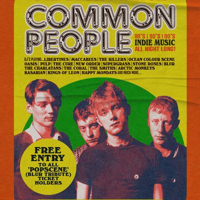 Common People [80s, 90s, 00s Indie Disco!]