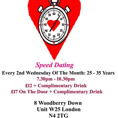 Speed dating 25 - 35 years Wednesdays