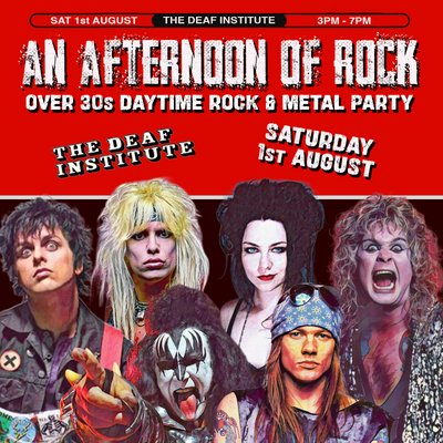 An Afternoon of Rock: MANCHESTER (Over 30s Rock/Metal) 3pm-7pm